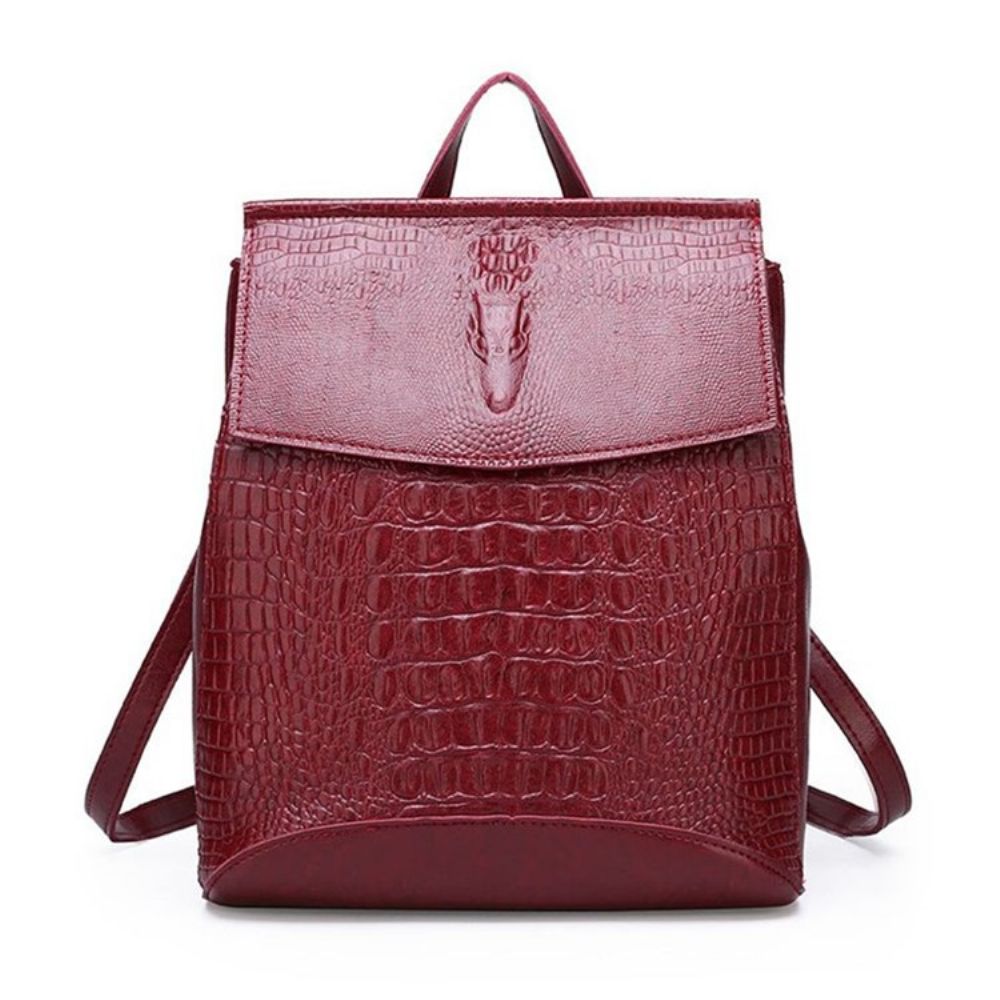 Pu-Draad Alligator Medium Rugzakken