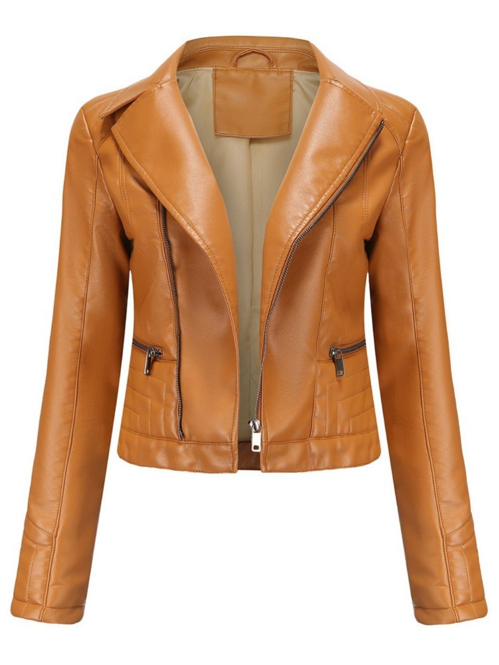 Rechte Standaard Pu Winter Pu-Jas