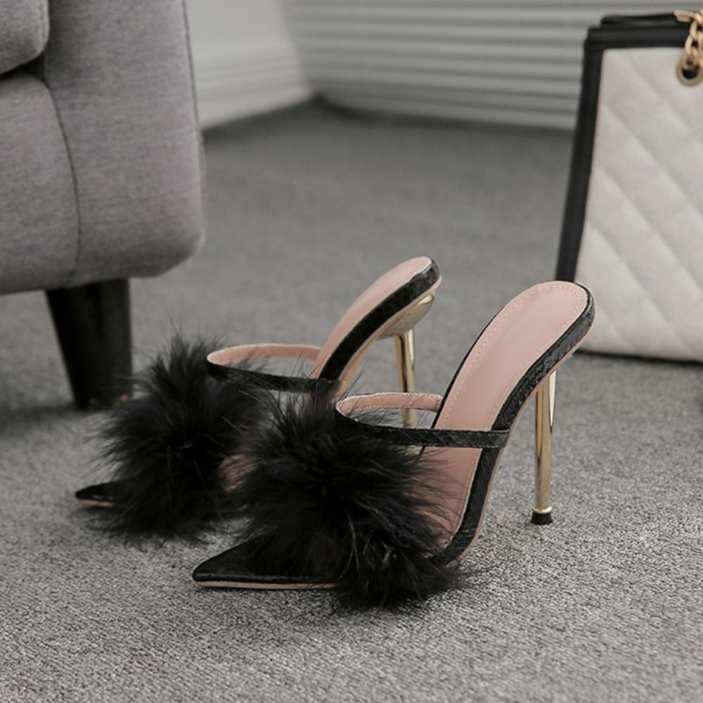 Instappers Teenslippers Naaldhak Casual Muiltjes