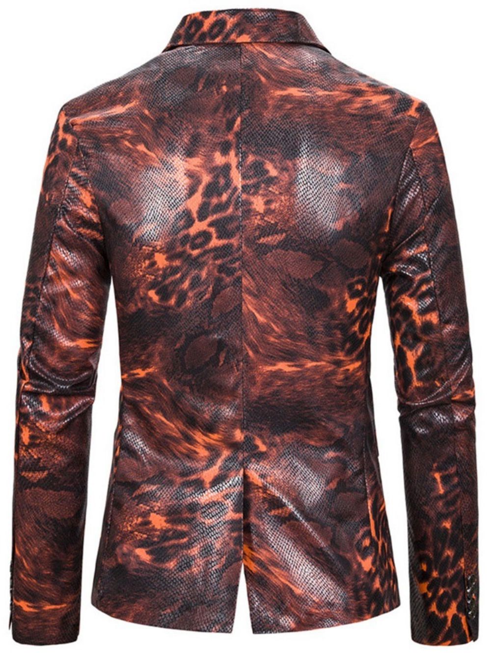 Casual Blazer Heren Met Kleurvlakken