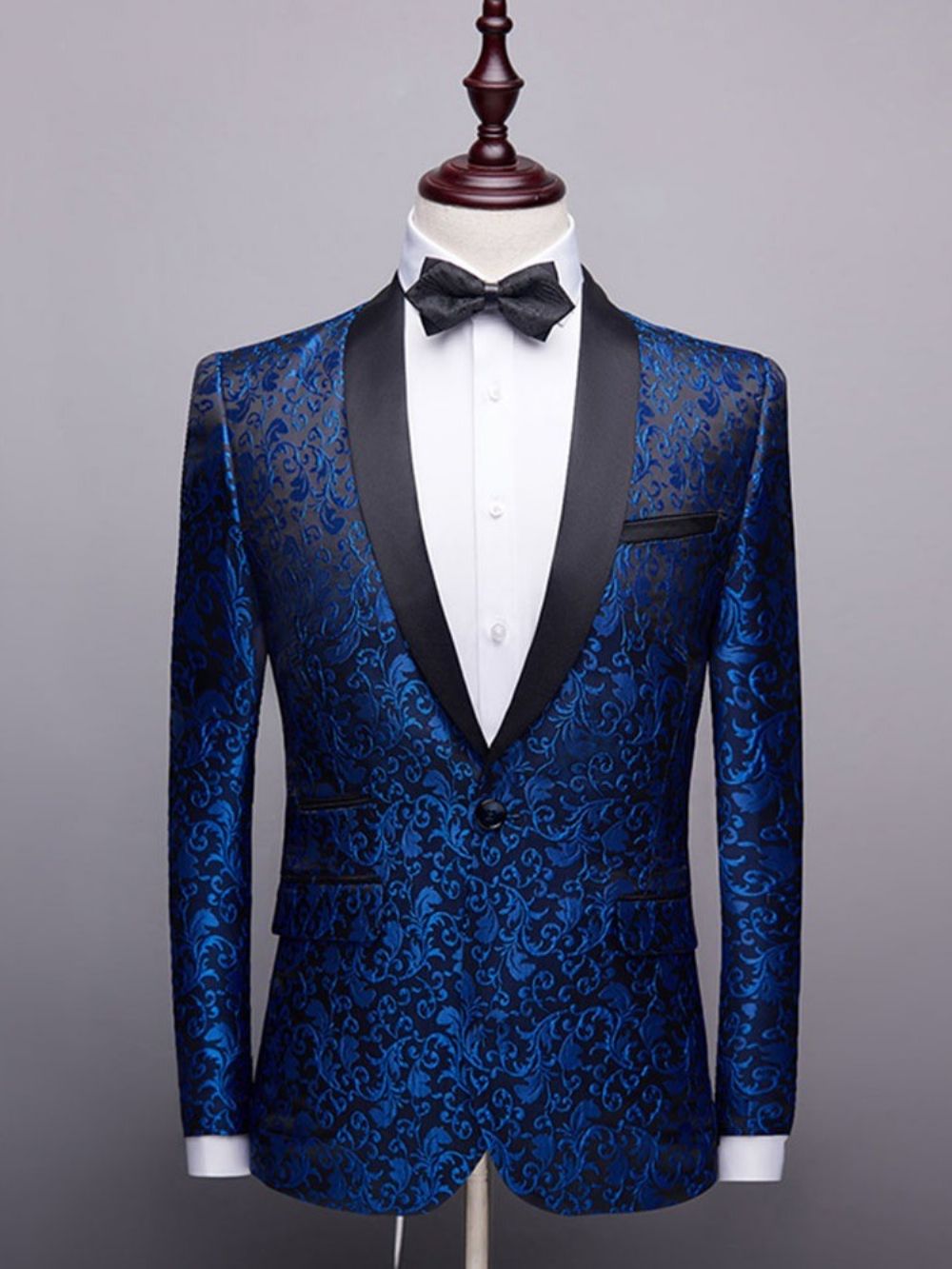 Print Fashion Color Block Herenblazers