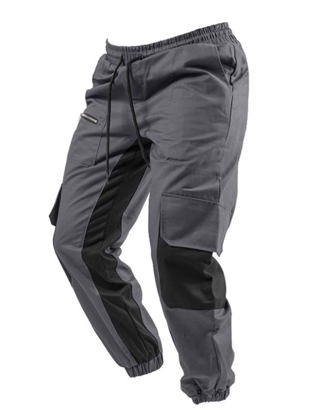 Cargobroeken Patchwork Kleurblok Veterschoenen Herfst Casual Herenbroek