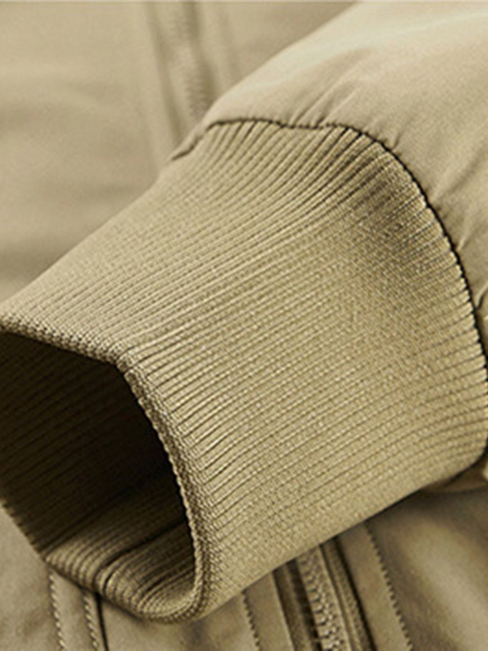 Effen Koreaanse Losse Jas Met Fleece Revers