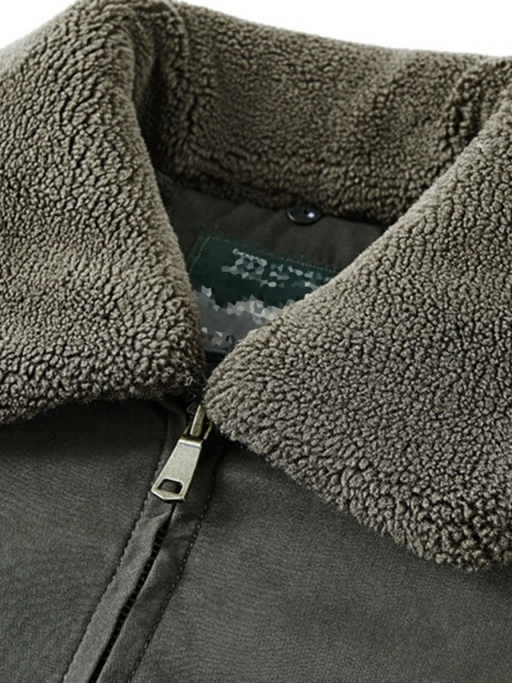 Revers Fleece Borduurwerk Recht Europees Jack