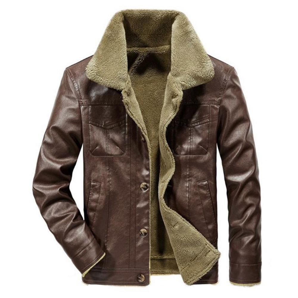 Revers Standaard Slank Winterleren Jack