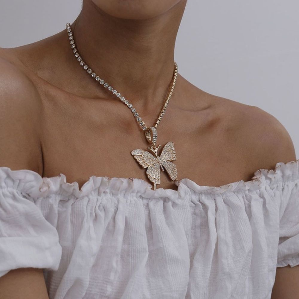 Hanger Ketting Diamante Vrouwelijke Kettingen