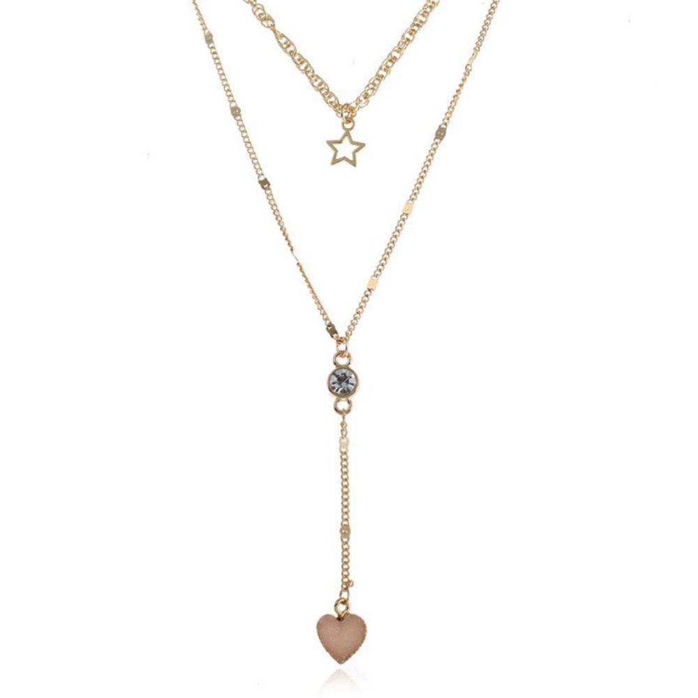S Verleidelijke Hart Hanger Lange Ketting Dames