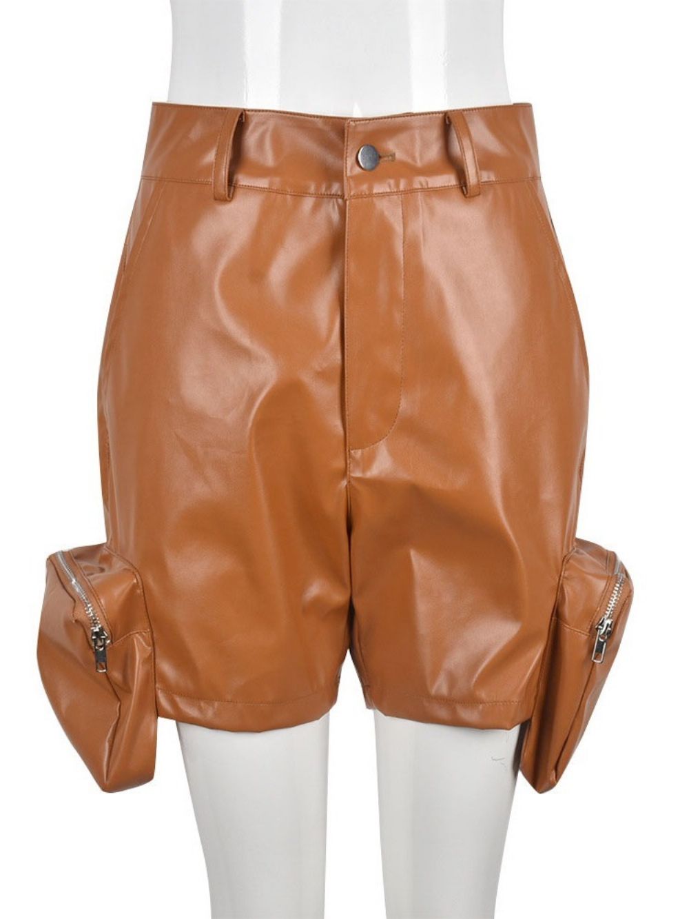 Smalle Short Met Rits En Zak