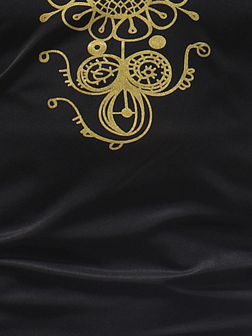 Afrikaanse Mode Gouden Zwarte Dashiki Print Opstaande Kraag Herenoverhemden
