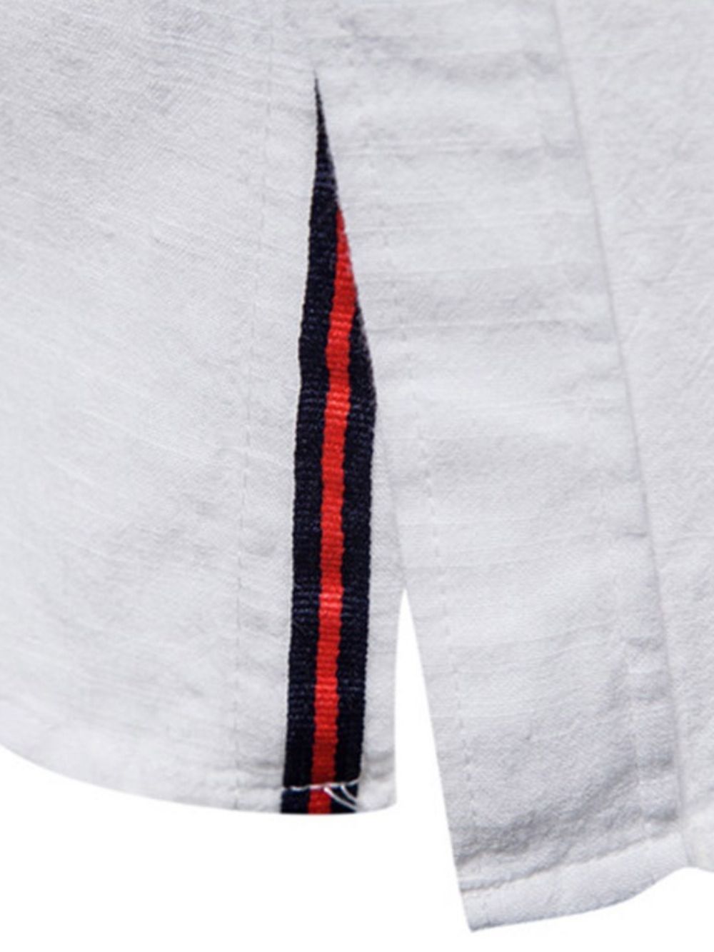 Casual Effen Opstaande Kraag Lente Slim Overhemd