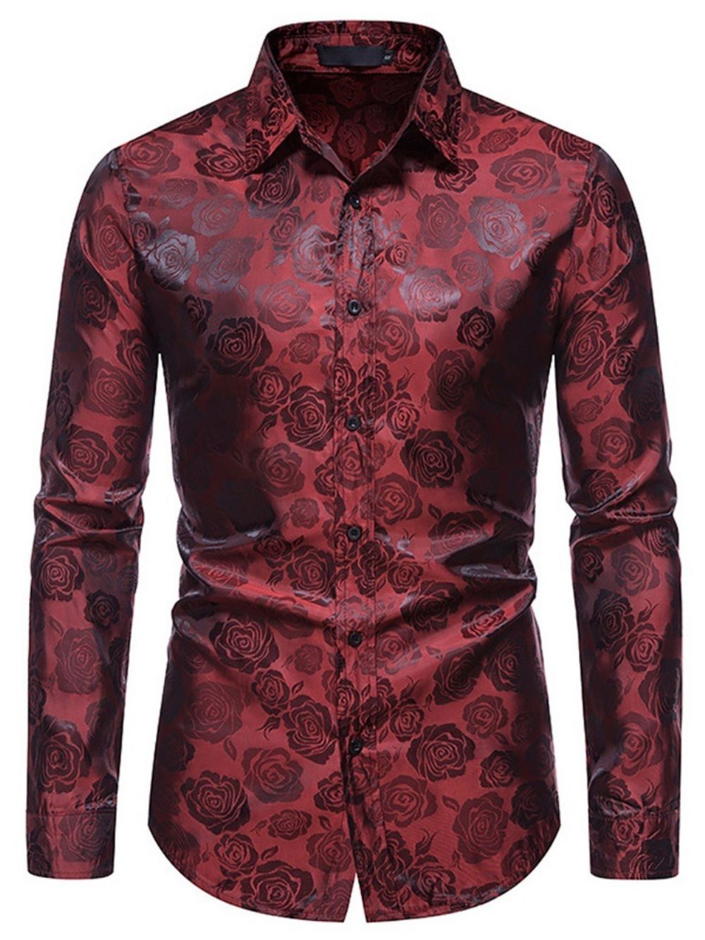Casual Overhemd Met Bloemenprint En Single-Breasted Herfst