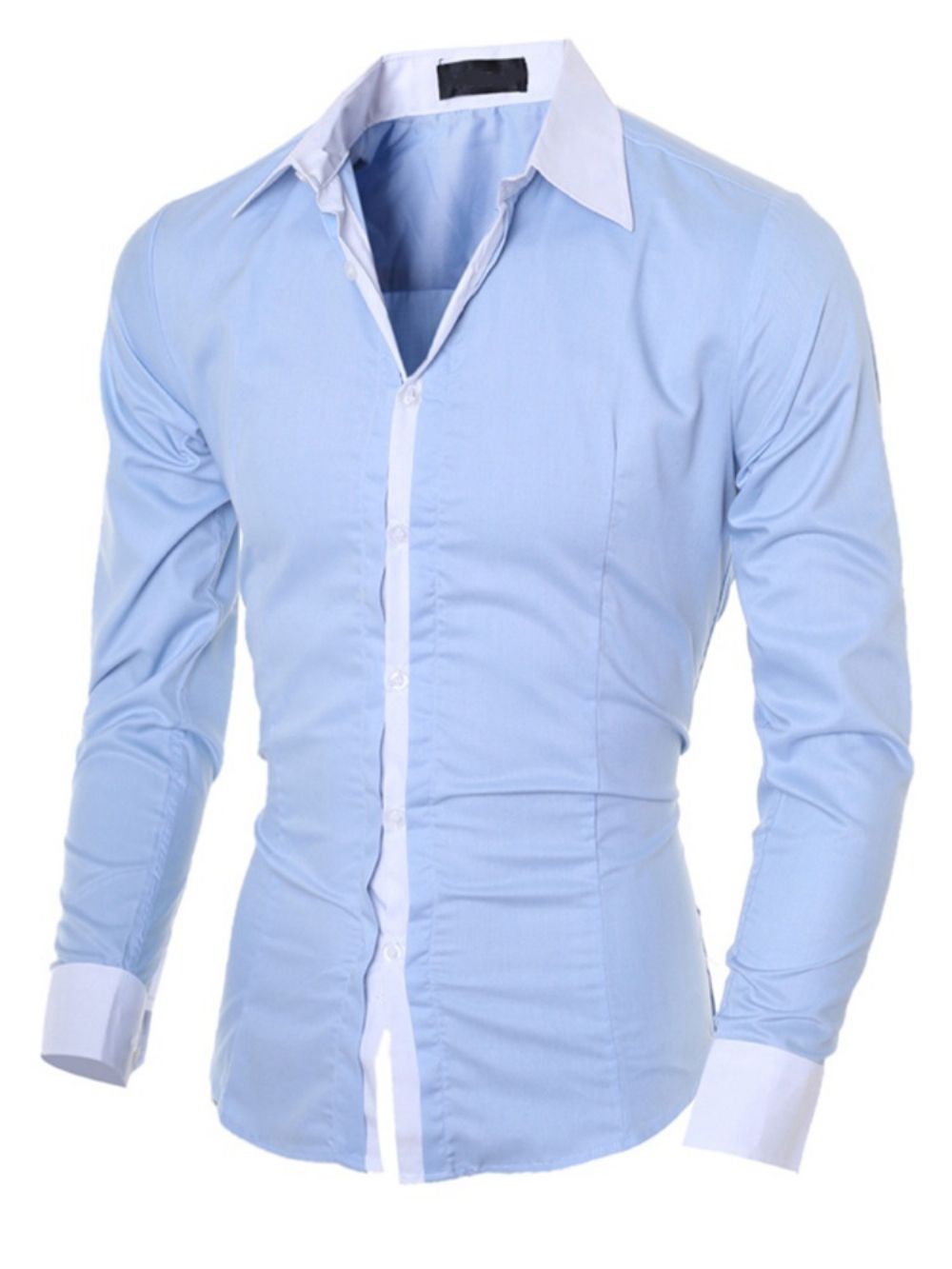 Casual Patchwork Kleurenblok Single-Breasted Herfstshirt