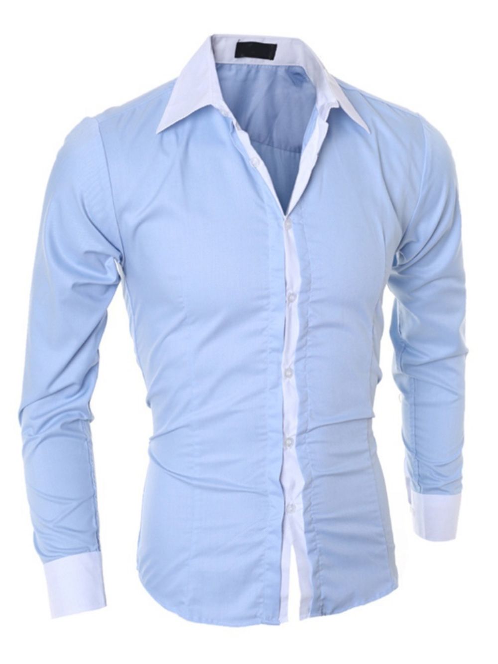 Casual Patchwork Kleurenblok Single-Breasted Herfstshirt