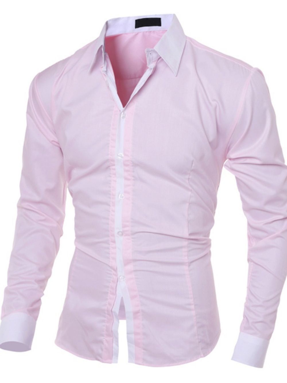 Casual Patchwork Kleurenblok Single-Breasted Herfstshirt