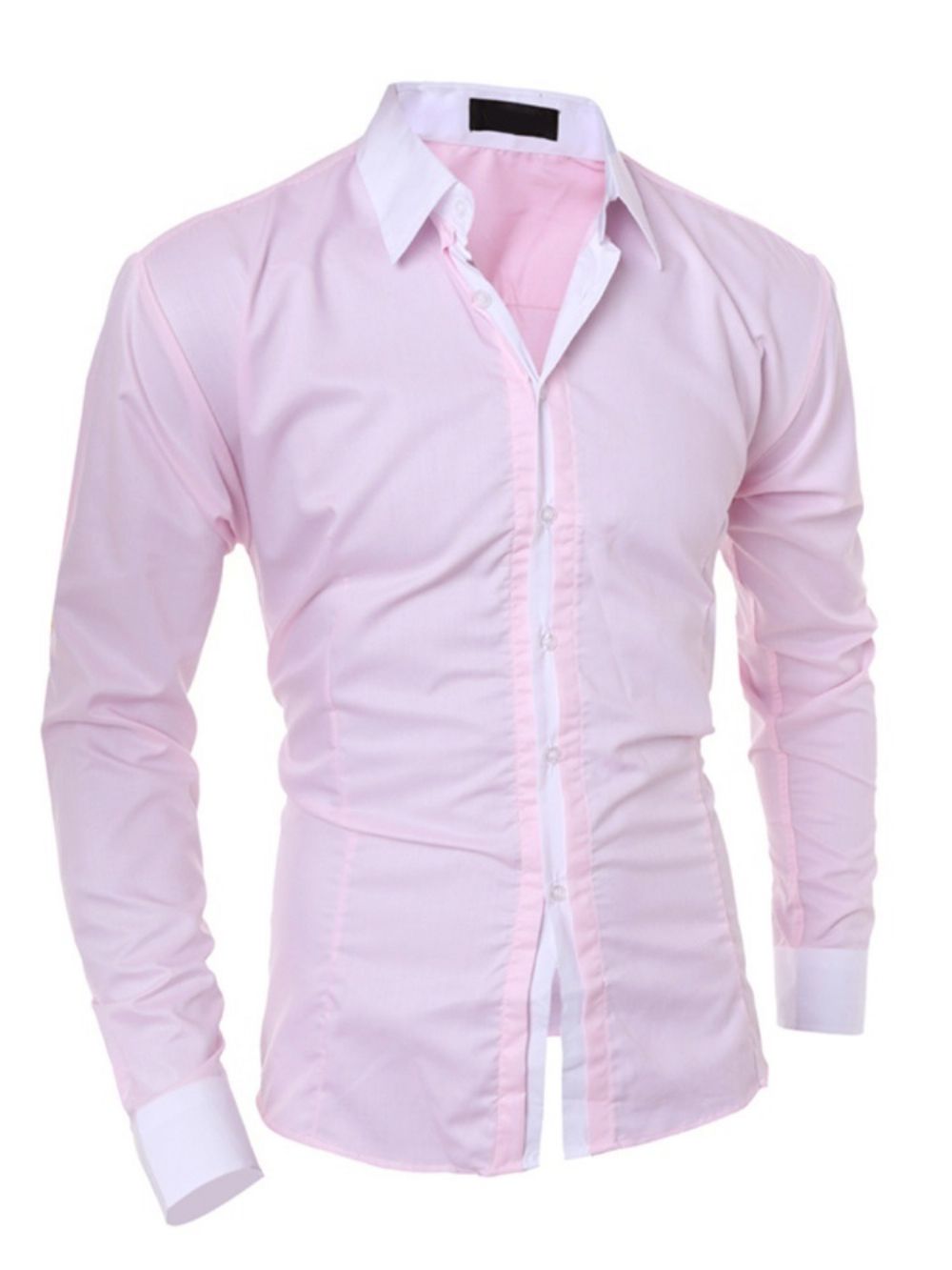 Casual Patchwork Kleurenblok Single-Breasted Herfstshirt
