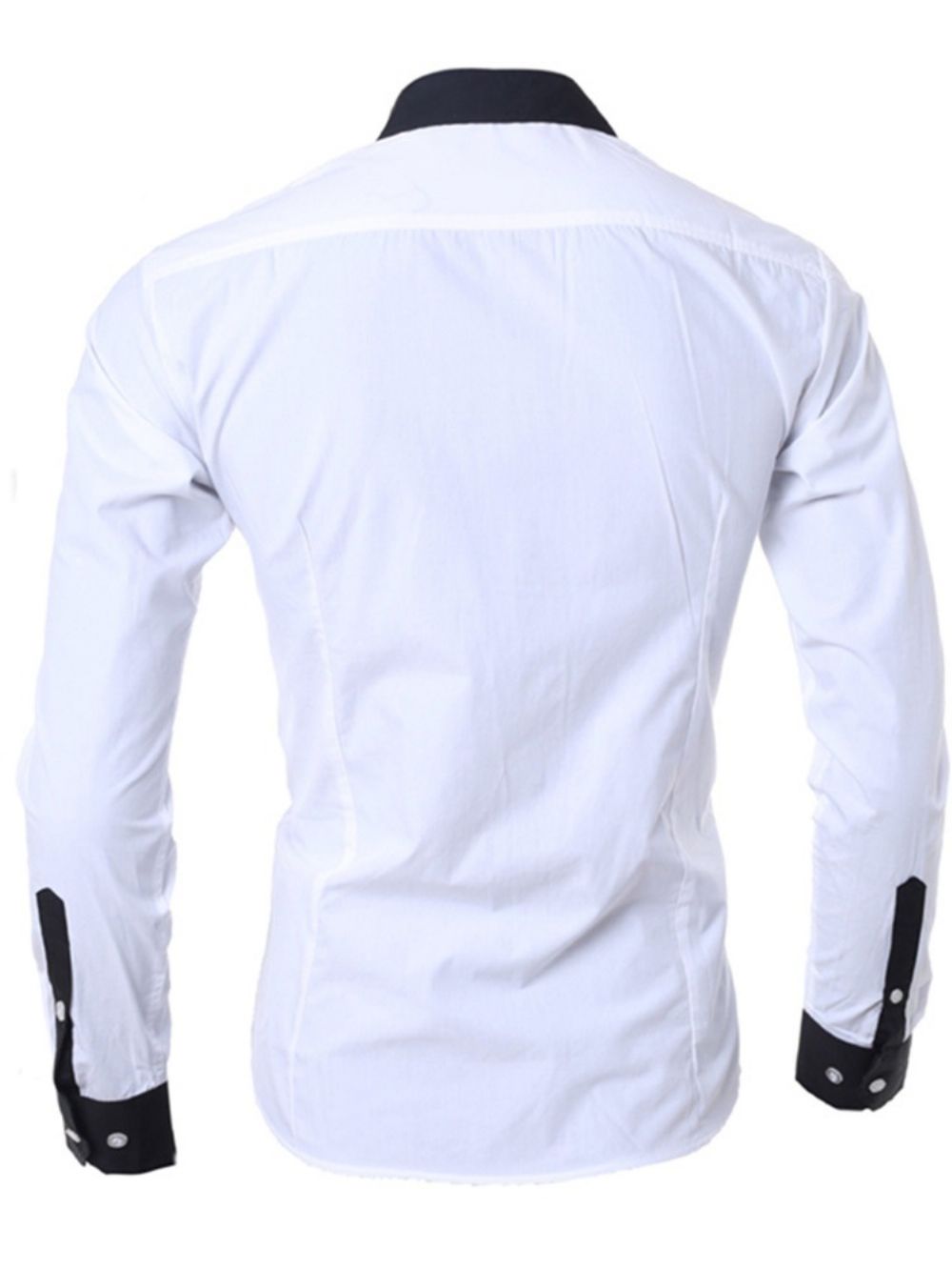 Casual Patchwork Kleurenblok Single-Breasted Herfstshirt
