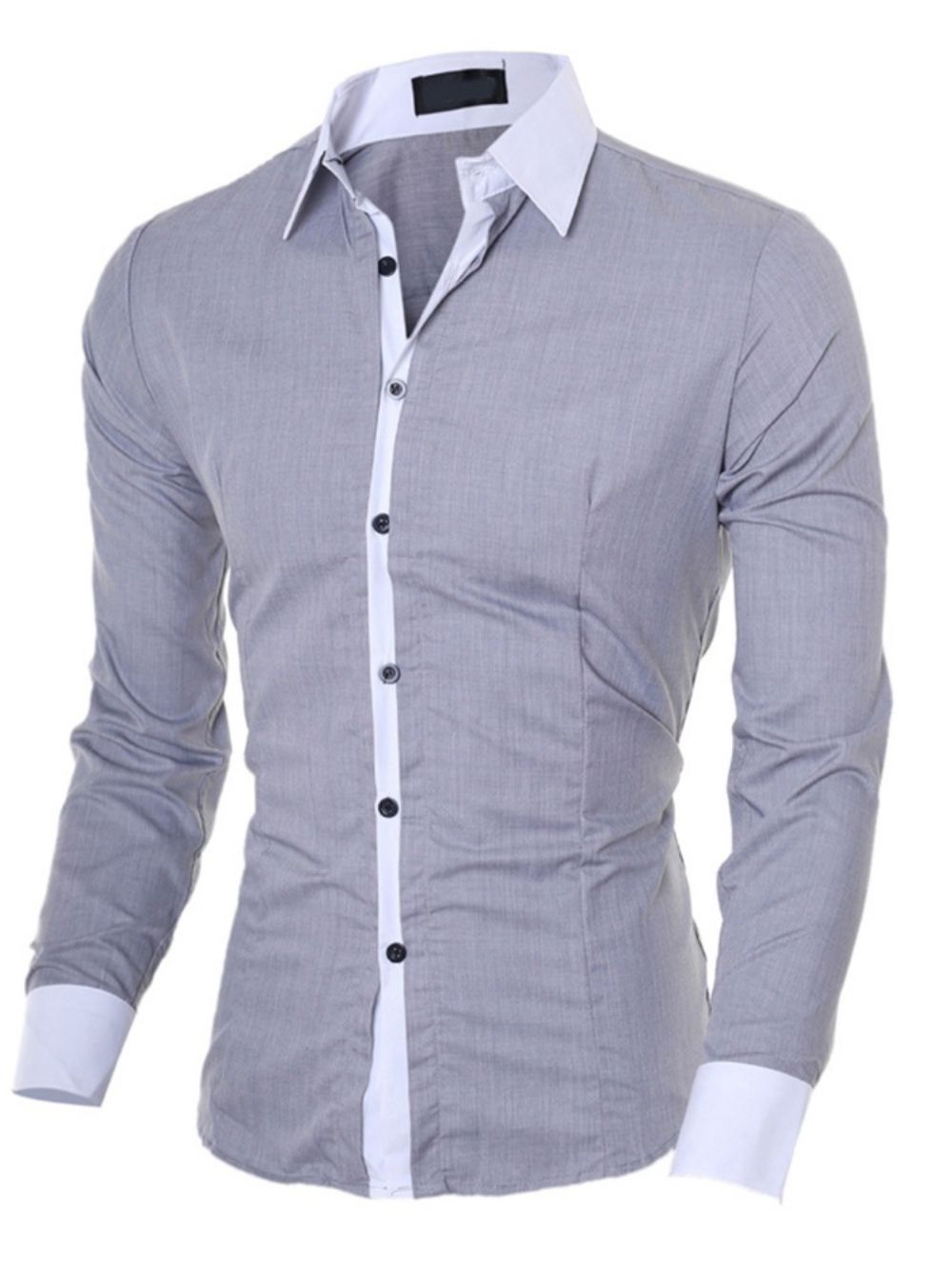 Casual Patchwork Kleurenblok Single-Breasted Herfstshirt