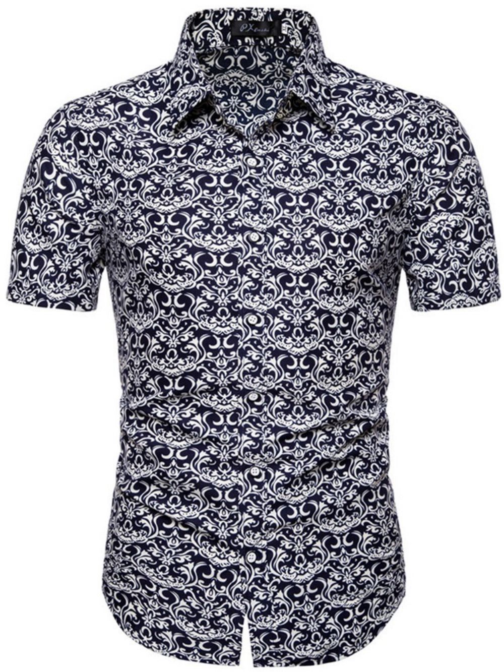 Casual Zomerhemd Met Enkele Rij Knopen Heren