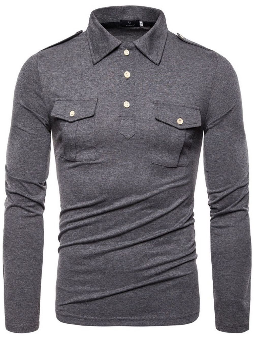 Effen Poloshirt Heren Met Zak En Polohals
