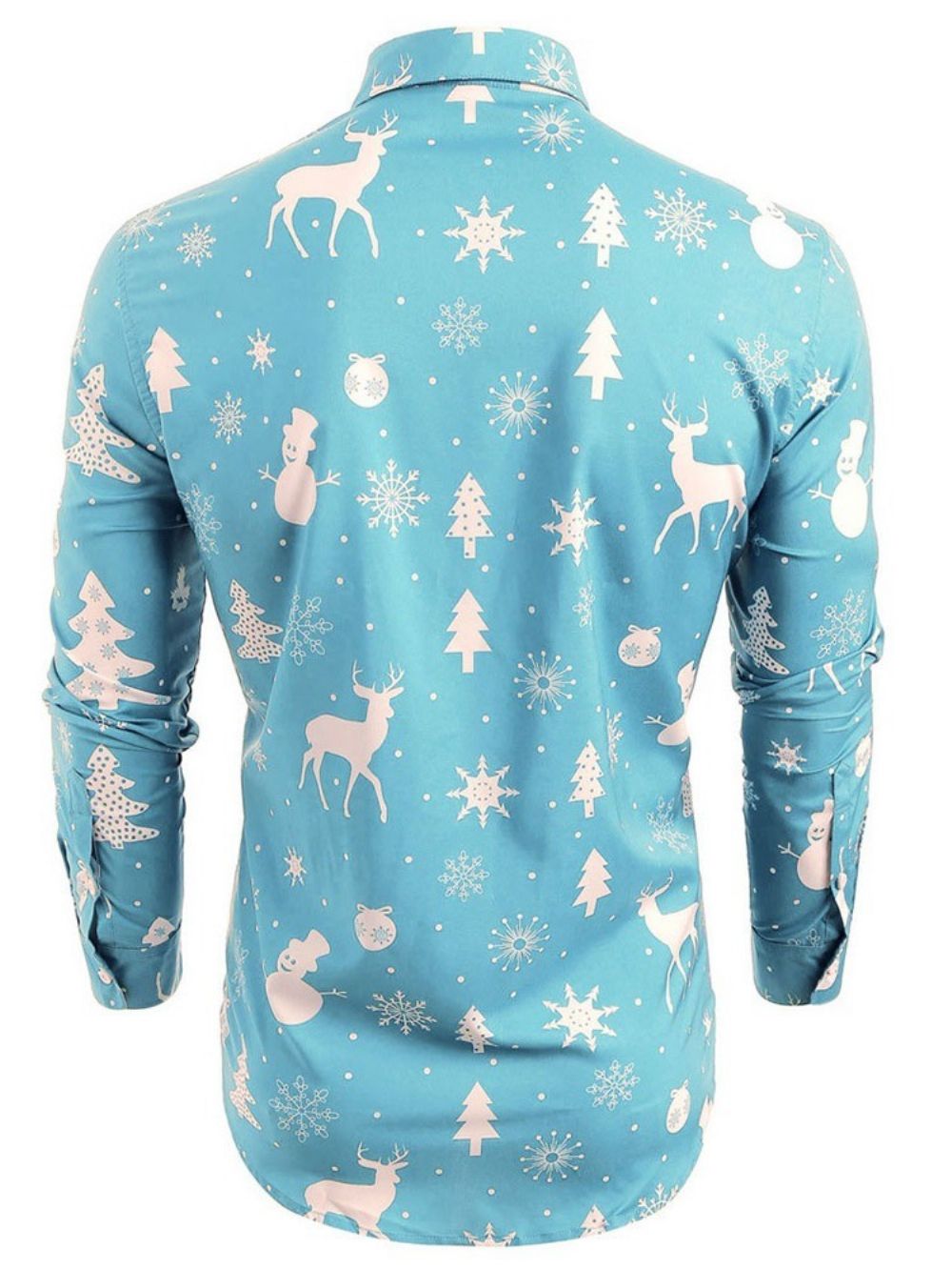 Europees Lente Slim Overhemd Met Print Revers