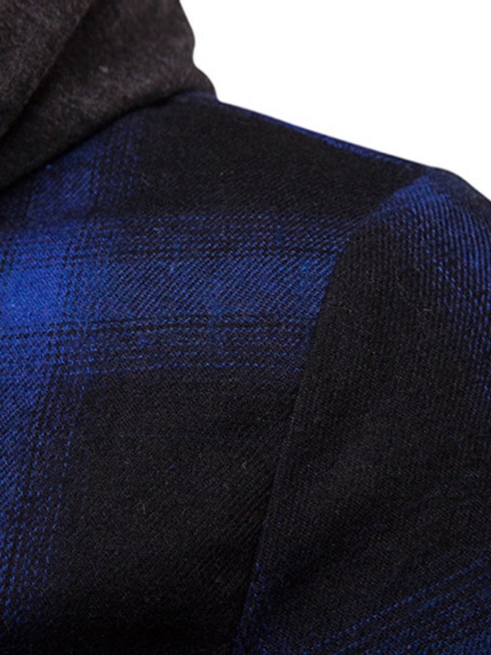 Geruit Casual Slim Herfstoverhemd Met Capuchon