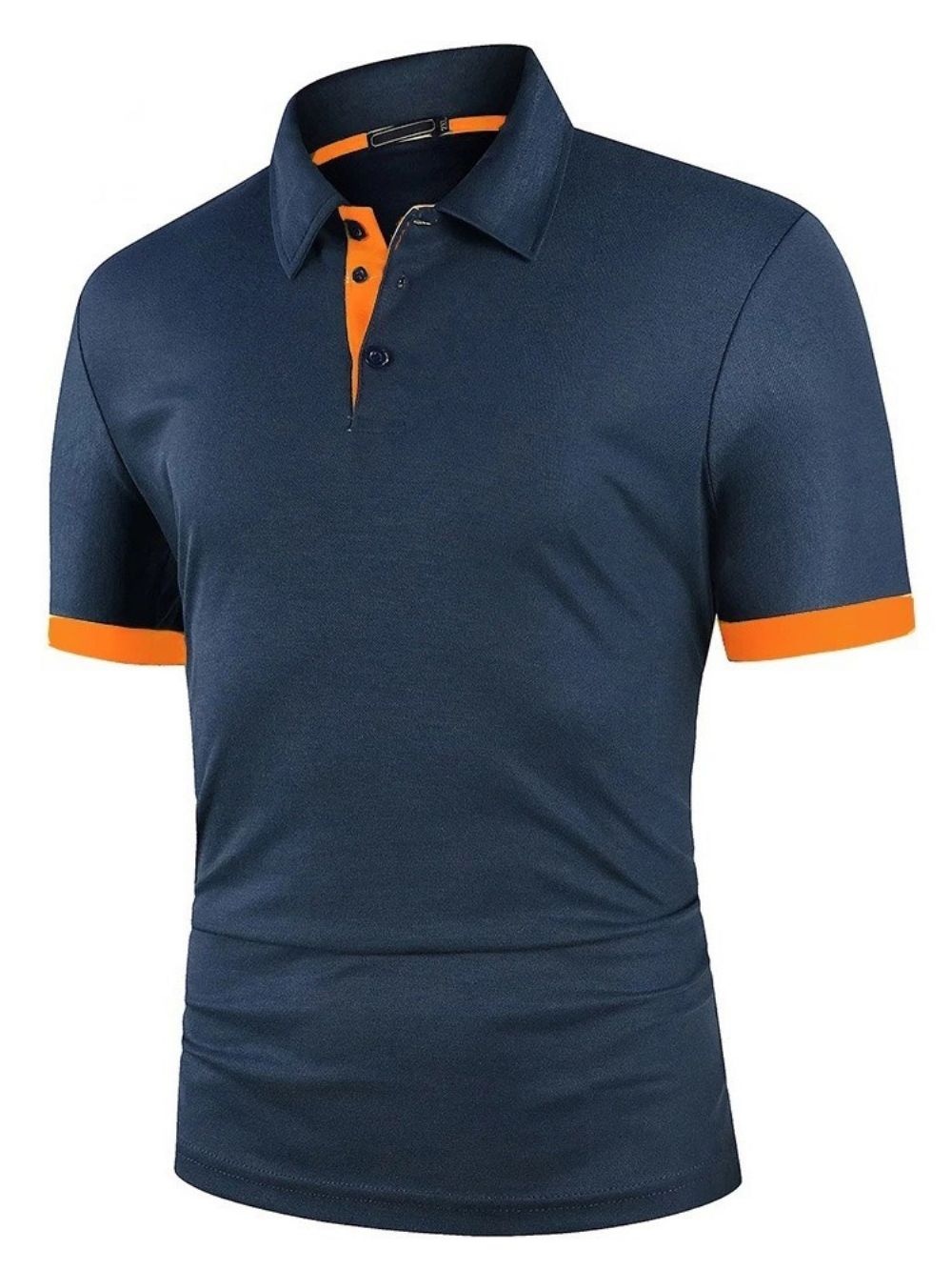 Hot Sale Patchwork Europees Kleurblok Poloshirt