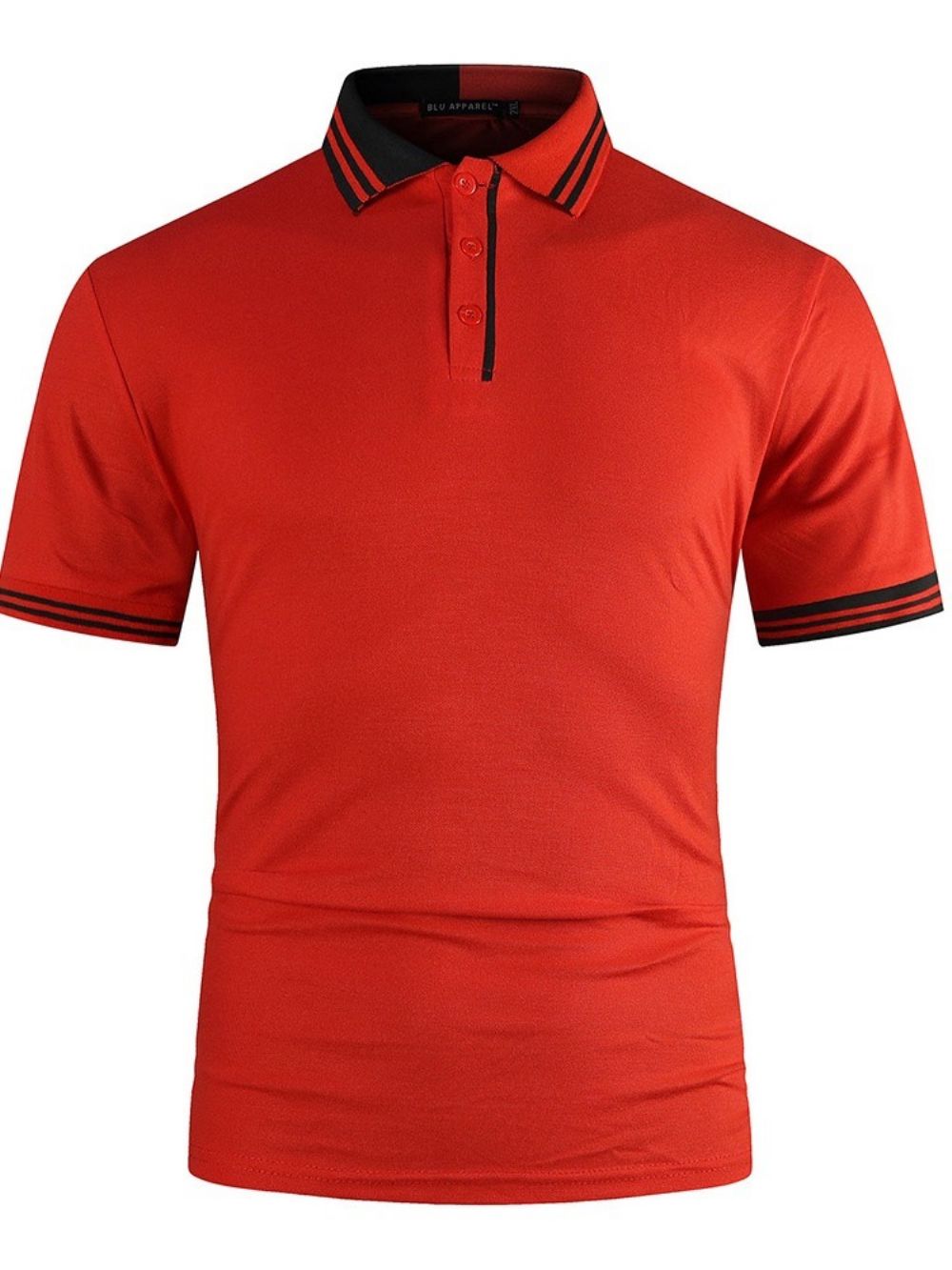 Mode Patchwork Poloshirt Met Kleurblokken En Polohals