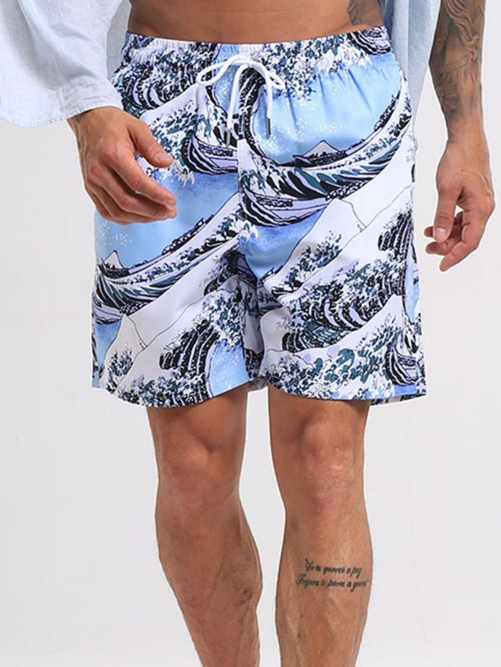 Rechte Strandshort Heren Met Zak
