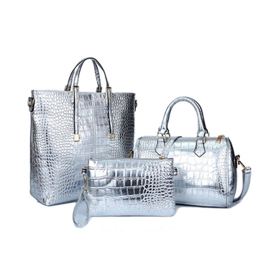 Celebrity Croco-Handtassen (3 Tassen)