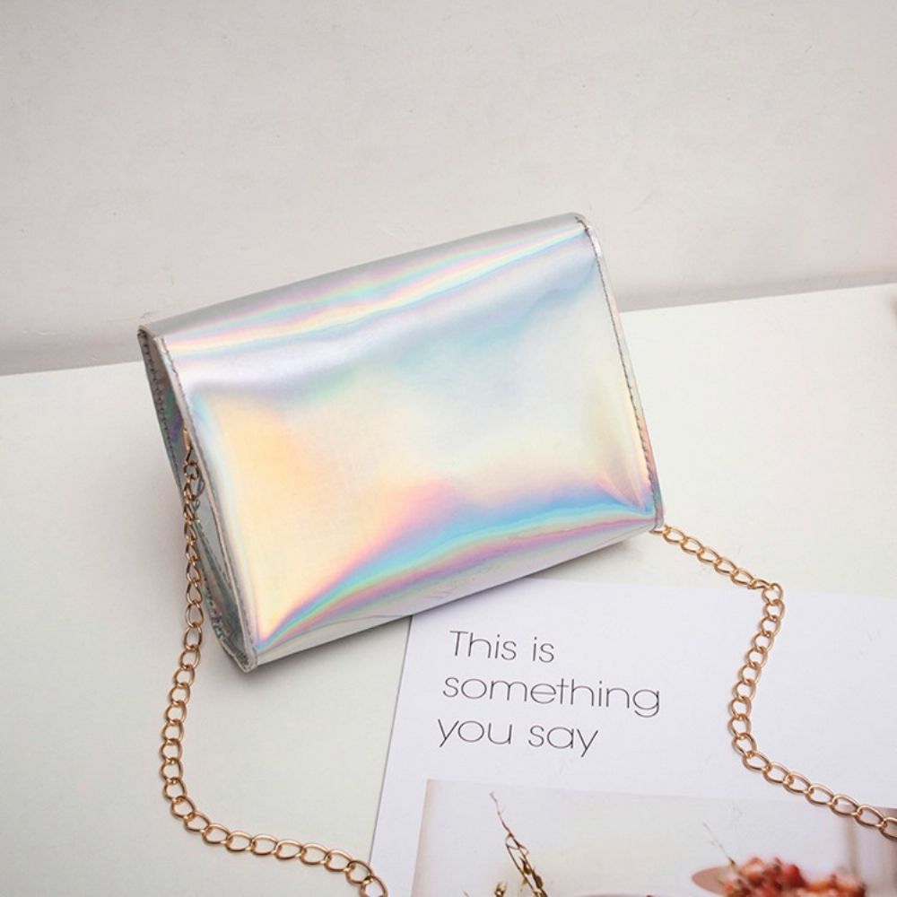 Crossbodytassen Met Ketting En Pu-Flap