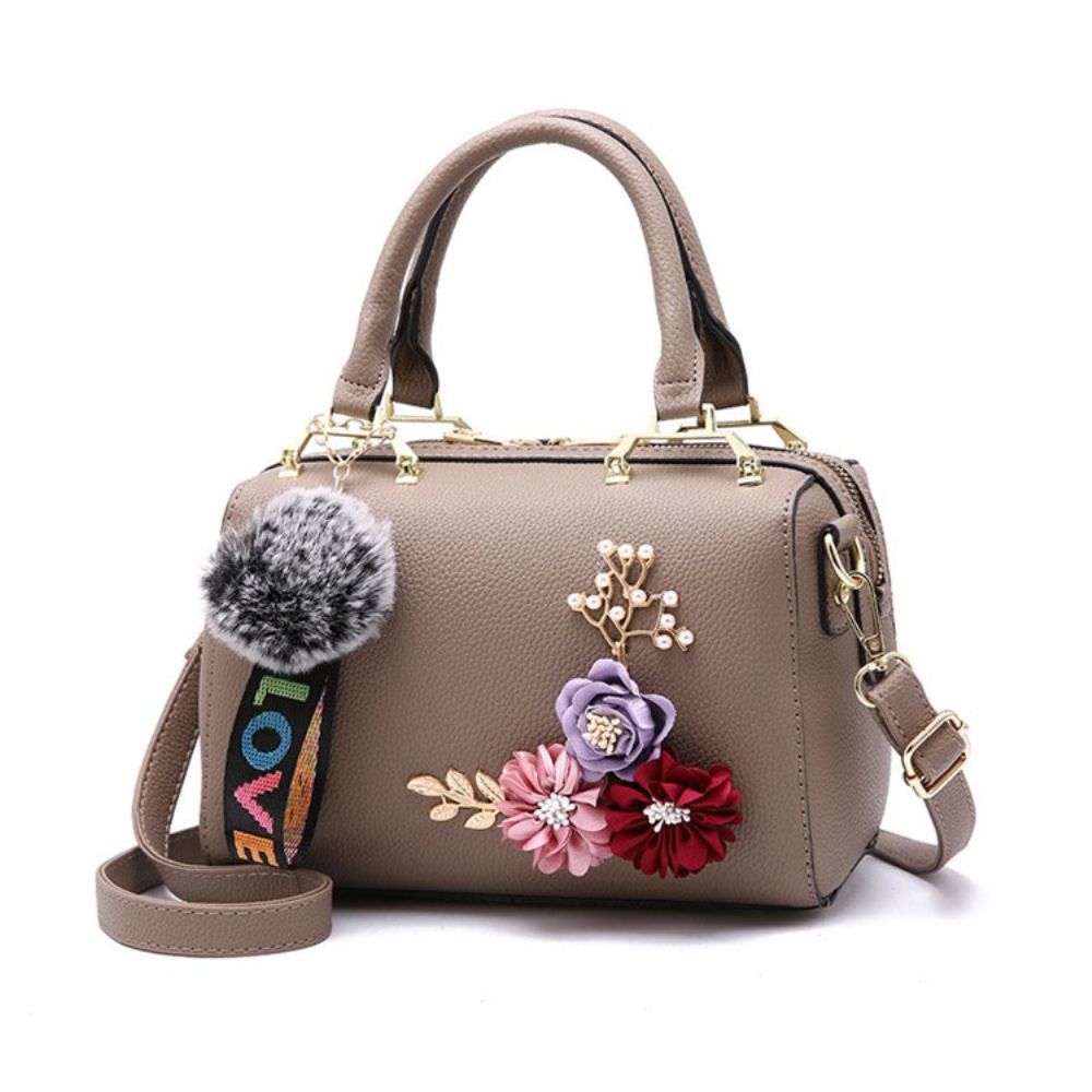 Mode Bloemen Handtas Met Rits Dames