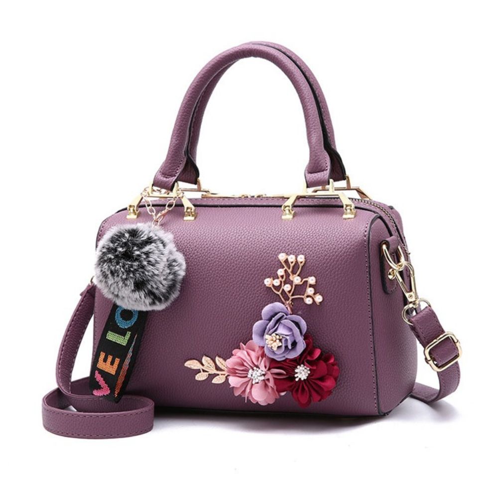 Mode Bloemen Handtas Met Rits Dames