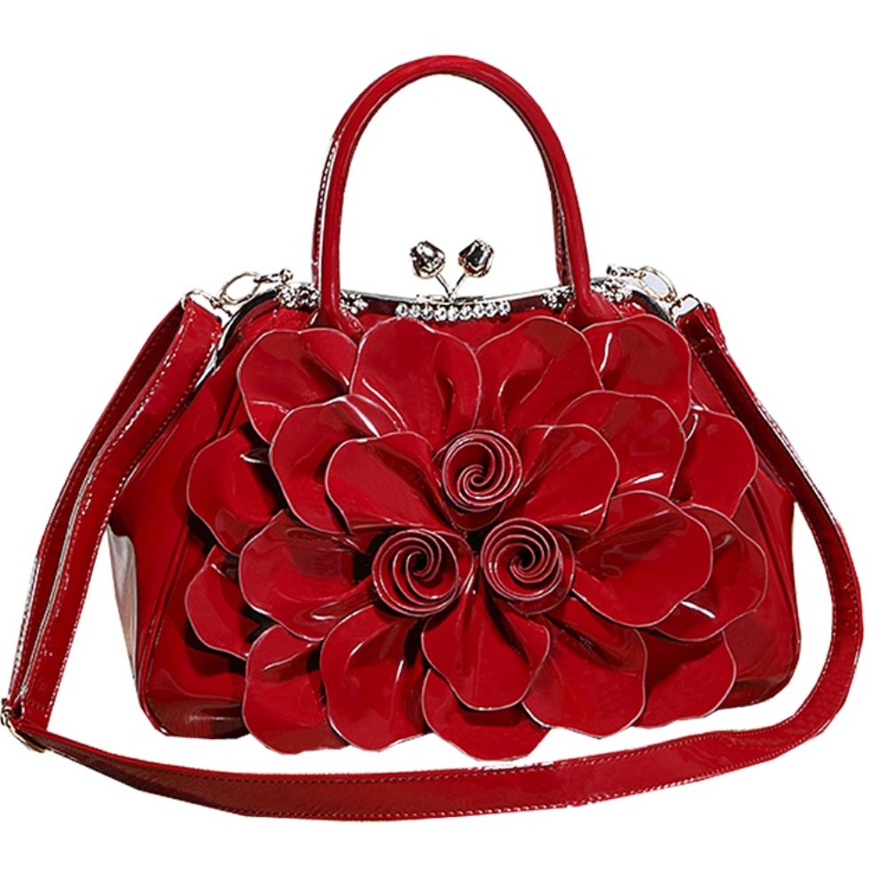 Ol Diamante Bloemen Handtas