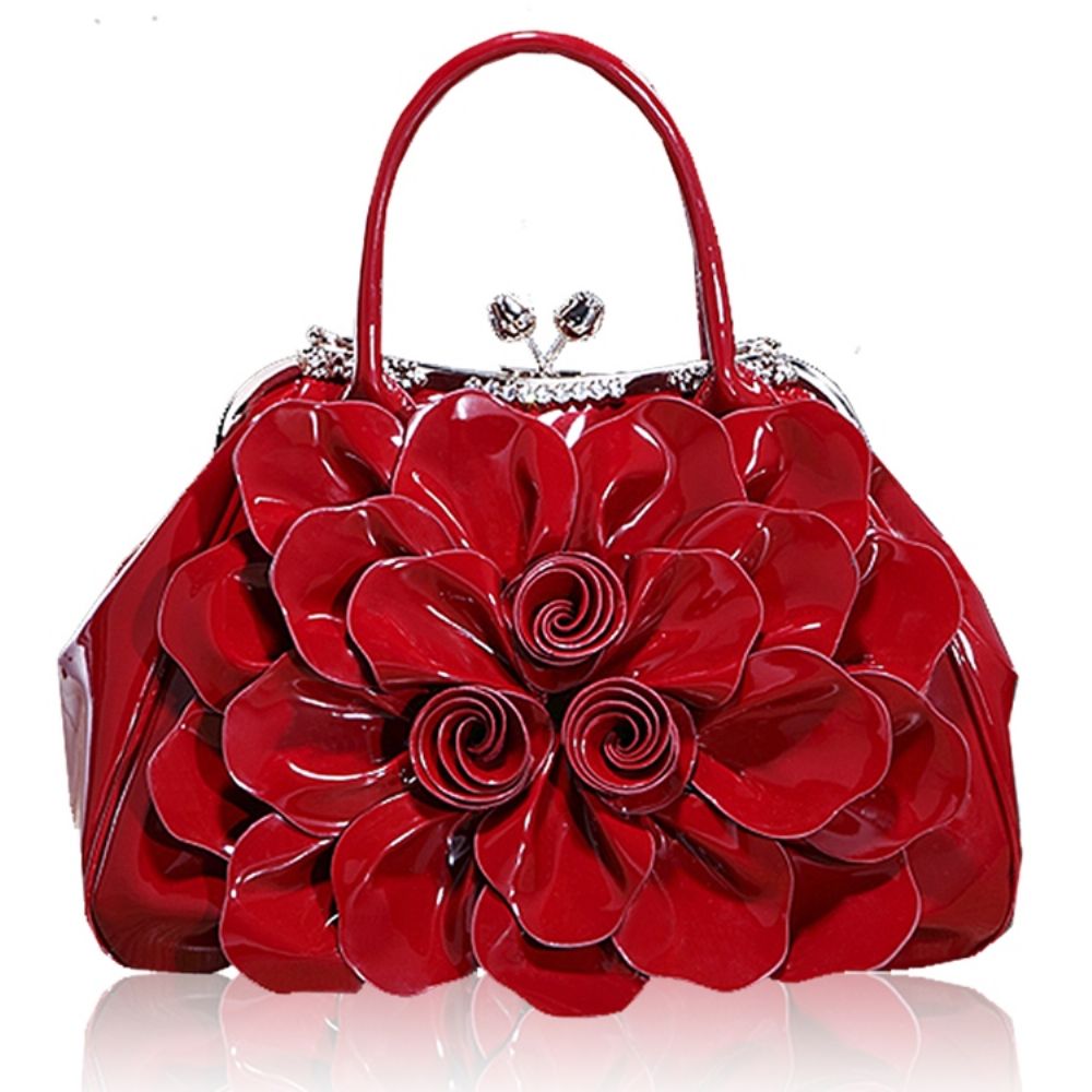 Ol Diamante Bloemen Handtas