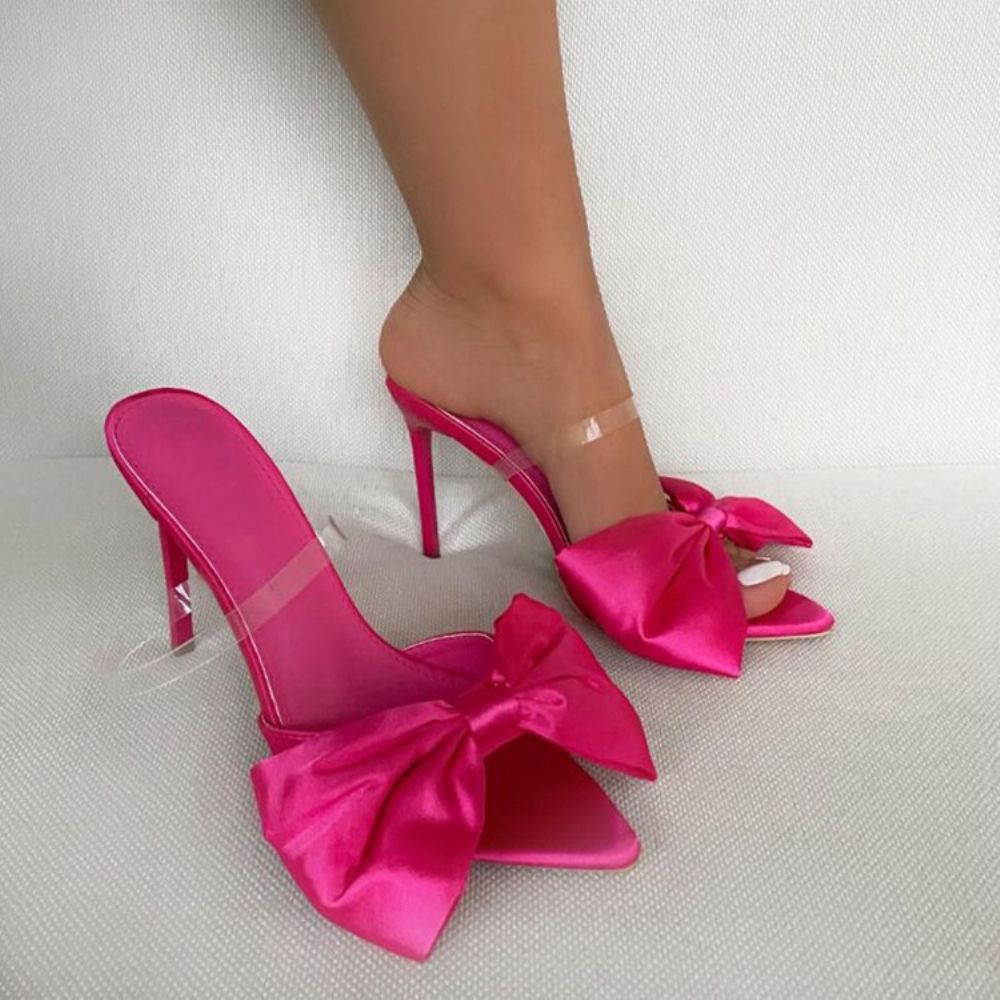Bow Slip-On Teenslipper Effen Pantoffels