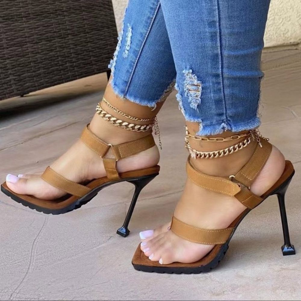 Mode Klittenband String Effen Sandalen
