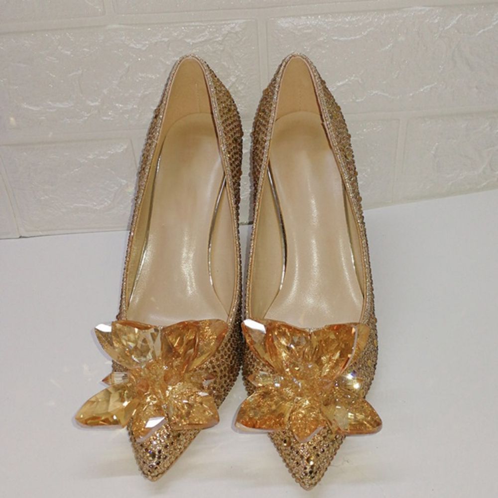 Naaldhak Instapper Strass Western Dunne Schoenen