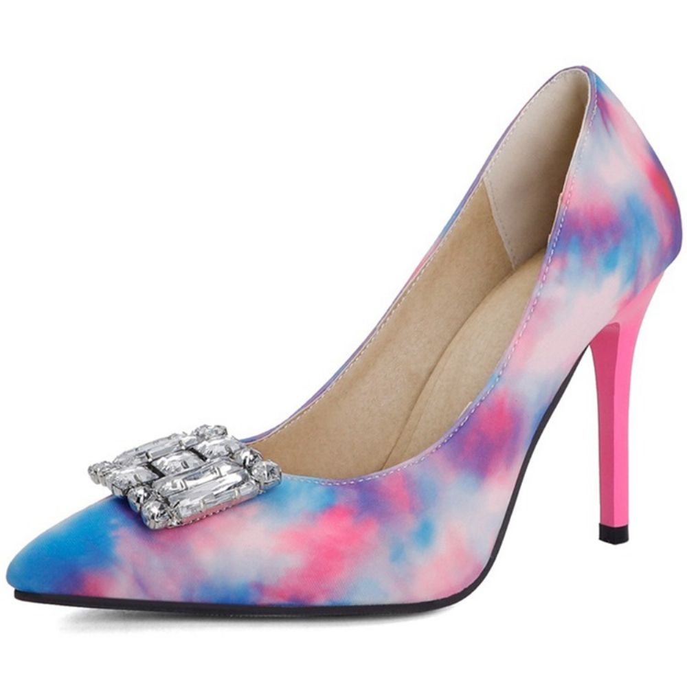 Puntige Teen Naaldhak Instapper 10 Cm Dunne Schoenen